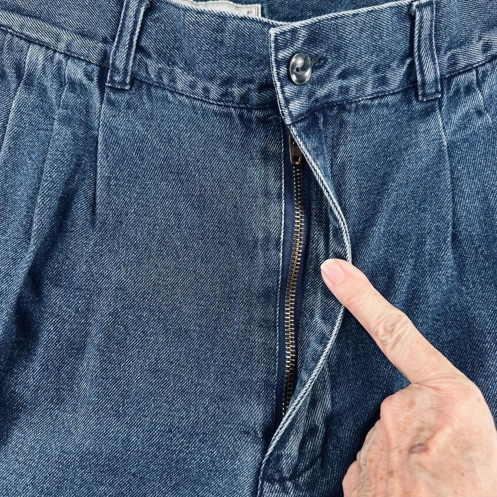 Bugle Boy Womens‎ 33x30 Size 14 baggy Relaxed Blue Denim Jeans Vintage High Rise - Picture 12 of 14